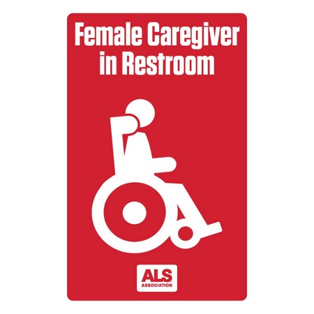 Caregiver in Restroom Sign (Female)